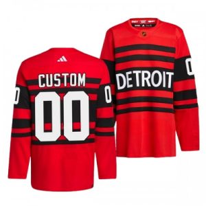 NHL Detroit Red Wings dresy Personalizované Reverse Retro 2.0 Červená 2022-23