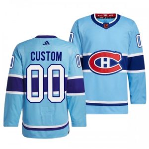 NHL Montreal Canadiens dresy Personalizované Reverse Retro 2.0 Modrá 2022-23