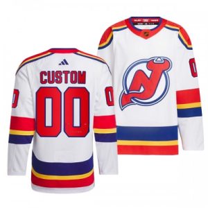 NHL New Jersey Devils dresy Personalizované Reverse Retro 2.0 Bílá 2022-23