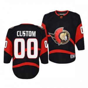 NHL Ottawa Senators dresy Personalizované Reverse Retro 2.0 Černá 2022-23
