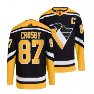 NHL Pittsburgh Penguins dresy Sidney Crosby 87 Reverse Retro 2.0 Černá 2022-23