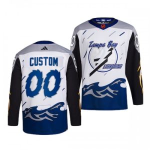 NHL Tampa Bay Lightning dresy Personalizované Reverse Retro 2.0 Bílý 2022-23