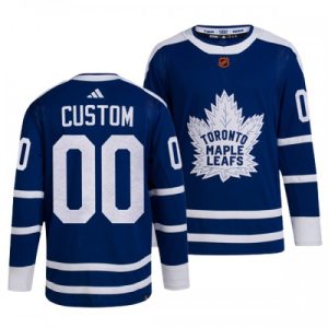NHL Toronto Maple Leafs dresy Personalizované Reverse Retro 2.0 Modrý 2022-23