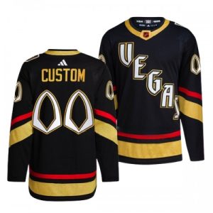 NHL Vegas Golden Knights dresy Personalizované Reverse Retro 2.0 Černá 2022-23