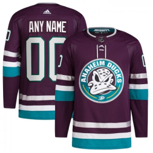 NHL Anaheim Ducks Dres Personalizované 30th Anniversary Adidas 2023-24 Nachový Authentic
