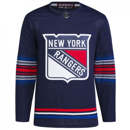 NHL New York Rangers Dres Personalizované Adidas 2023-24 Bílý Mámořnictvo Authentic