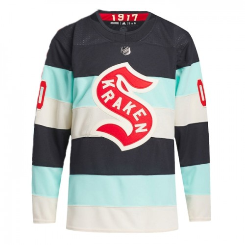 NHL Seattle Kraken Dres Personalizované Adidas 2023-24 Modrý Winter Classic Authentic