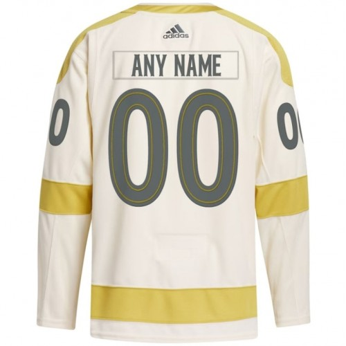 NHL Vegas Golden Knights Dres Personalizované Adidas 2023-24 Krém Winter Classic Authentic