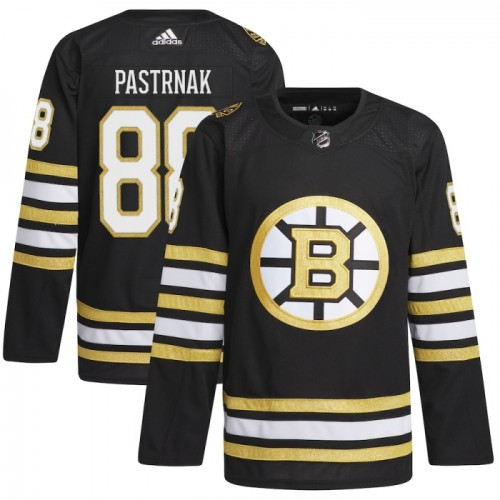 Pánské NHL Boston Bruins Dresy David Pastrnak 88 100th Anniversary Černá 2023-24