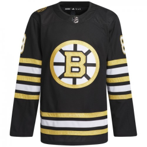 Pánské NHL Boston Bruins Dresy David Pastrnak 88 100th Anniversary Černá 2023-24